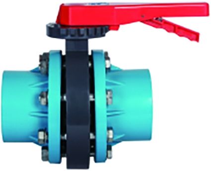 RPP PVDFポリ塩化ビニールのウエファーの蝶弁の耐食性の黒