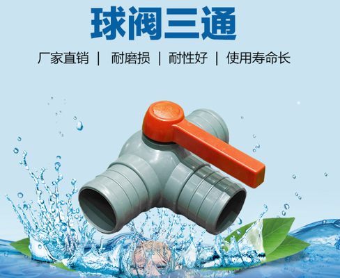 3耐久力のある方法球弁ポリ塩化ビニール1のインチ40mmポリ塩化ビニール3の方法弁